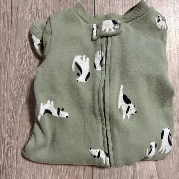 Carter's Navy and Green Baby Romper - Picture 6 of 7